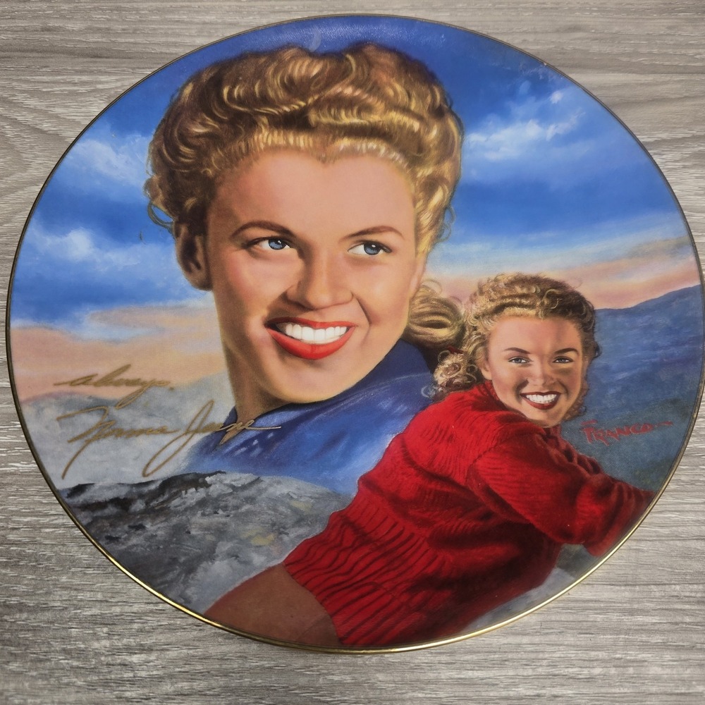 Hamilton Marilyn Monroe Hometown Girl Collector Plate Norma Jeane Signed 1995